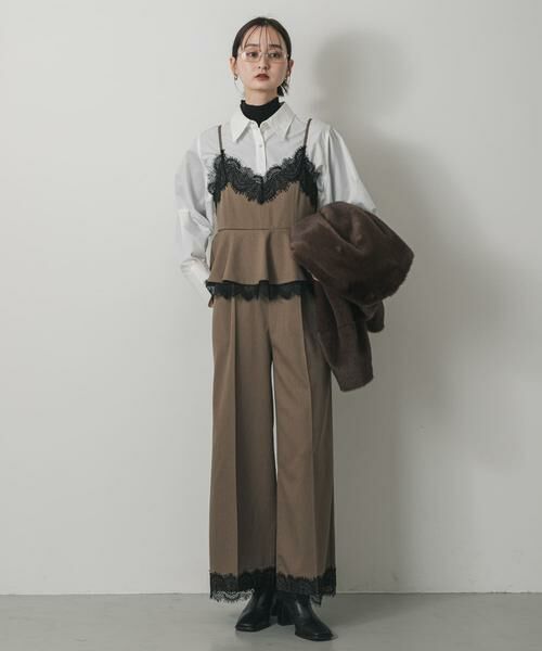 SENSE OF PLACE by URBAN RESEARCH / センスオブプレイス バイ アーバンリサーチ サロペット・オールインワン | レースキャミオールインワン | 詳細4