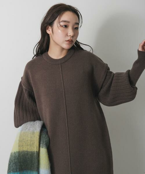 SENSE OF PLACE by URBAN RESEARCH / センスオブプレイス バイ アーバンリサーチ ワンピース | センターシームサムホールニットワンピース | 詳細1