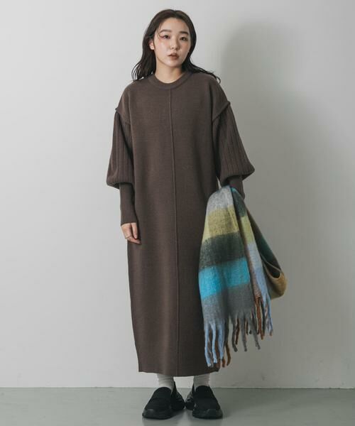 SENSE OF PLACE by URBAN RESEARCH / センスオブプレイス バイ アーバンリサーチ ワンピース | センターシームサムホールニットワンピース | 詳細3