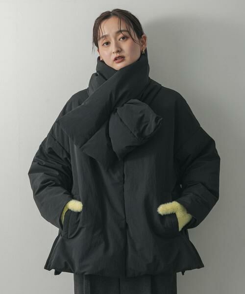 SENSE OF PLACE by URBAN RESEARCH / センスオブプレイス バイ アーバンリサーチ ダウンジャケット・ベスト | 『WEB/一部店舗限定』マフラーツキシームレスダウン | 詳細1