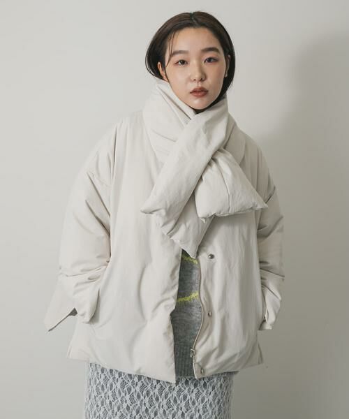 SENSE OF PLACE by URBAN RESEARCH / センスオブプレイス バイ アーバンリサーチ ダウンジャケット・ベスト | 『WEB/一部店舗限定』マフラーツキシームレスダウン | 詳細16