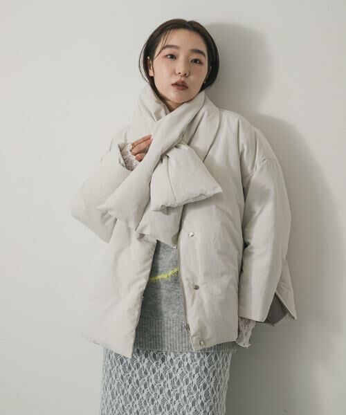 SENSE OF PLACE by URBAN RESEARCH / センスオブプレイス バイ アーバンリサーチ ダウンジャケット・ベスト | 『WEB/一部店舗限定』マフラーツキシームレスダウン | 詳細17