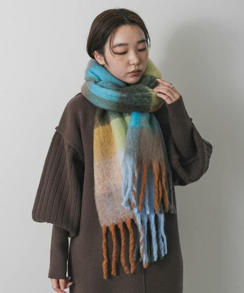 SENSE OF PLACE by URBAN RESEARCH / センスオブプレイス バイ アーバンリサーチ マフラー・ショール・スヌード・ストール | ボリュームチェックストール | 詳細16