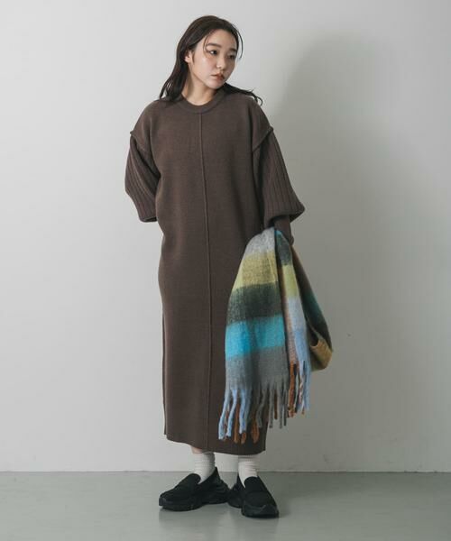 SENSE OF PLACE by URBAN RESEARCH / センスオブプレイス バイ アーバンリサーチ マフラー・ショール・スヌード・ストール | ボリュームチェックストール | 詳細17