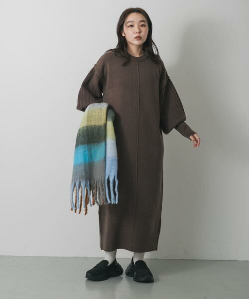 SENSE OF PLACE by URBAN RESEARCH / センスオブプレイス バイ アーバンリサーチ マフラー・ショール・スヌード・ストール | ボリュームチェックストール | 詳細18