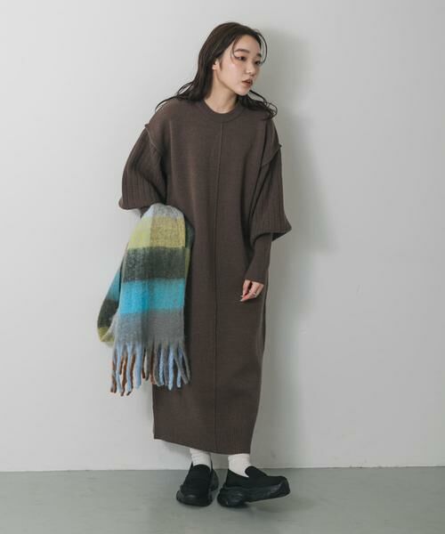 SENSE OF PLACE by URBAN RESEARCH / センスオブプレイス バイ アーバンリサーチ マフラー・ショール・スヌード・ストール | ボリュームチェックストール | 詳細19