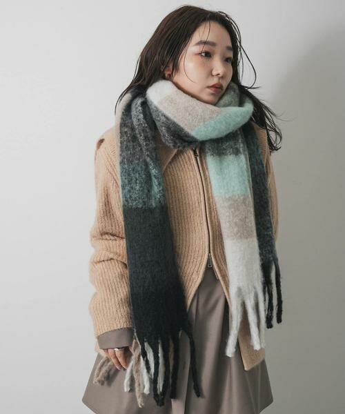SENSE OF PLACE by URBAN RESEARCH / センスオブプレイス バイ アーバンリサーチ マフラー・ショール・スヌード・ストール | ボリュームチェックストール | 詳細16