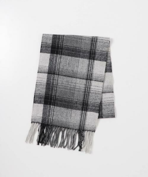 SENSE OF PLACE by URBAN RESEARCH / センスオブプレイス バイ アーバンリサーチ マフラー・ショール・スヌード・ストール | チェックフリンジストール | 詳細3