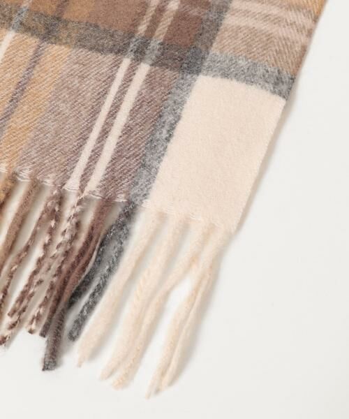 SENSE OF PLACE by URBAN RESEARCH / センスオブプレイス バイ アーバンリサーチ マフラー・ショール・スヌード・ストール | チェックフリンジストール | 詳細16