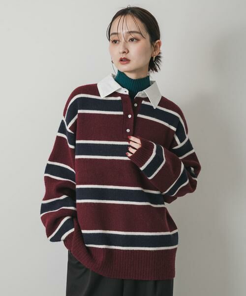 SENSE OF PLACE by URBAN RESEARCH / センスオブプレイス バイ アーバンリサーチ ニット・セーター | 『WEB/一部店舗限定カラー』アルパカタッチブロードエリラガーシャツ | 詳細1