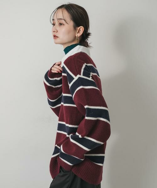 SENSE OF PLACE by URBAN RESEARCH / センスオブプレイス バイ アーバンリサーチ ニット・セーター | 『WEB/一部店舗限定カラー』アルパカタッチブロードエリラガーシャツ | 詳細2