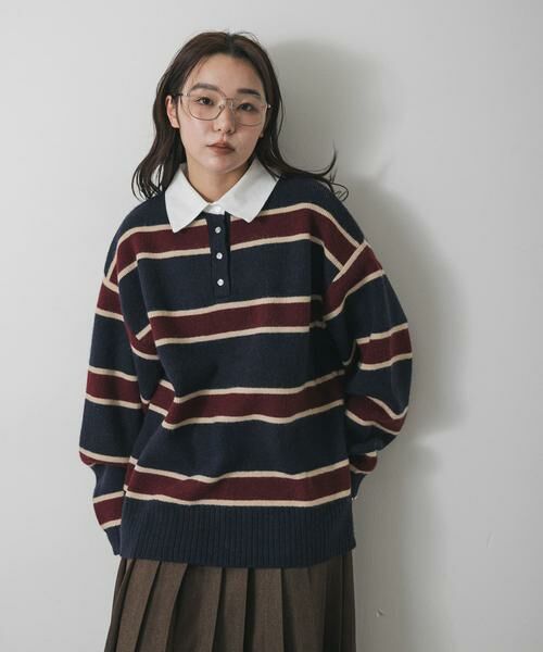 SENSE OF PLACE by URBAN RESEARCH / センスオブプレイス バイ アーバンリサーチ ニット・セーター | 『WEB/一部店舗限定カラー』アルパカタッチブロードエリラガーシャツ | 詳細8