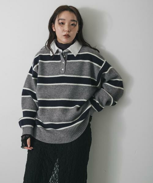 SENSE OF PLACE by URBAN RESEARCH / センスオブプレイス バイ アーバンリサーチ ニット・セーター | 『WEB/一部店舗限定カラー』アルパカタッチブロードエリラガーシャツ | 詳細20