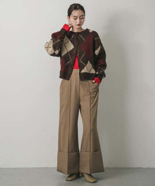 SENSE OF PLACE by URBAN RESEARCH / センスオブプレイス バイ アーバンリサーチ カーディガン・ボレロ | アーガイルニットカーディガン | 詳細4