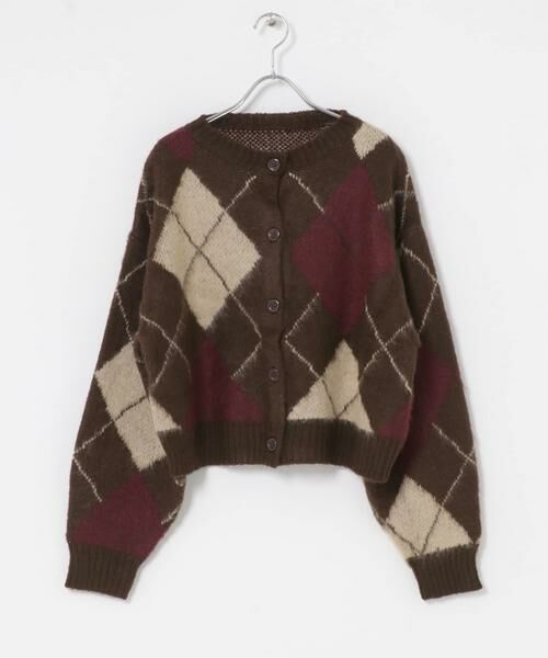 SENSE OF PLACE by URBAN RESEARCH / センスオブプレイス バイ アーバンリサーチ カーディガン・ボレロ | アーガイルニットカーディガン | 詳細6