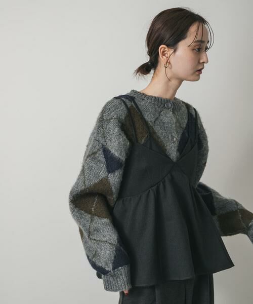 SENSE OF PLACE by URBAN RESEARCH / センスオブプレイス バイ アーバンリサーチ カーディガン・ボレロ | アーガイルニットカーディガン | 詳細11