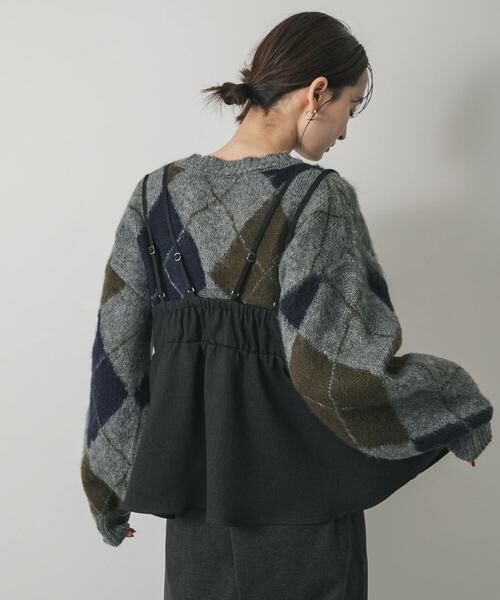 SENSE OF PLACE by URBAN RESEARCH / センスオブプレイス バイ アーバンリサーチ カーディガン・ボレロ | アーガイルニットカーディガン | 詳細13