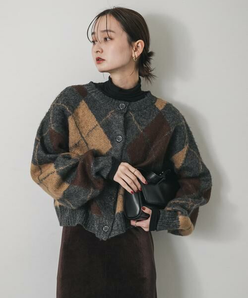 SENSE OF PLACE by URBAN RESEARCH / センスオブプレイス バイ アーバンリサーチ カーディガン・ボレロ | アーガイルニットカーディガン | 詳細18