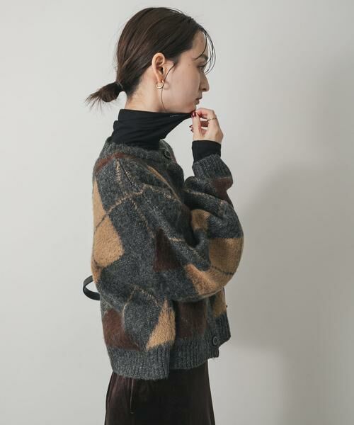 SENSE OF PLACE by URBAN RESEARCH / センスオブプレイス バイ アーバンリサーチ カーディガン・ボレロ | アーガイルニットカーディガン | 詳細19