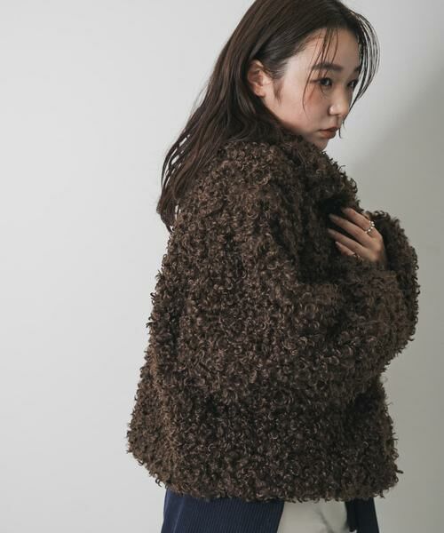 SENSE OF PLACE by URBAN RESEARCH / センスオブプレイス バイ アーバンリサーチ その他アウター | プードルファーミドルジャケット（ブラウン）