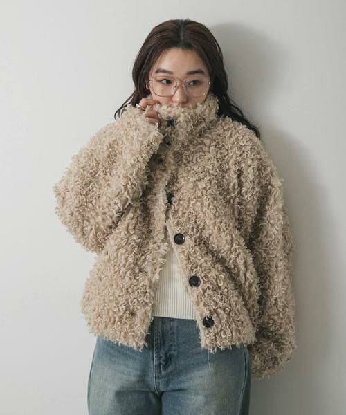 SENSE OF PLACE by URBAN RESEARCH / センスオブプレイス バイ アーバンリサーチ その他アウター | プードルファーミドルジャケット | 詳細15