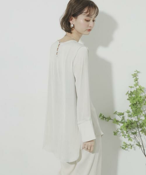 SENSE OF PLACE by URBAN RESEARCH / センスオブプレイス バイ アーバンリサーチ Tシャツ | サテンパイピングブラウス | 詳細2