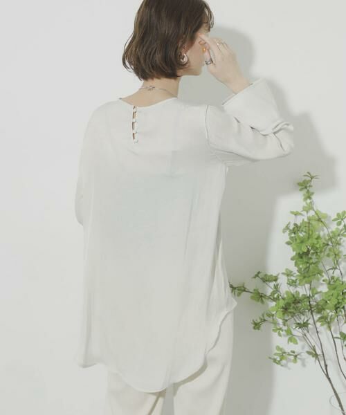 SENSE OF PLACE by URBAN RESEARCH / センスオブプレイス バイ アーバンリサーチ Tシャツ | サテンパイピングブラウス | 詳細3