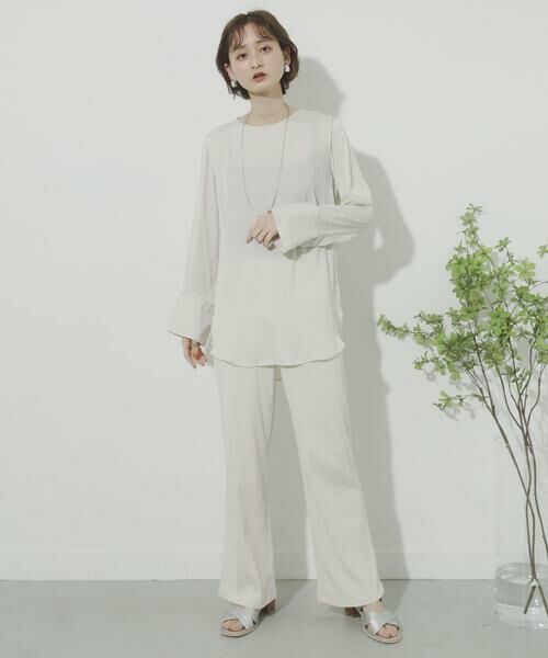 SENSE OF PLACE by URBAN RESEARCH / センスオブプレイス バイ アーバンリサーチ Tシャツ | サテンパイピングブラウス | 詳細5