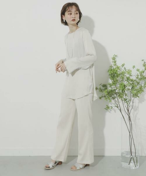 SENSE OF PLACE by URBAN RESEARCH / センスオブプレイス バイ アーバンリサーチ Tシャツ | サテンパイピングブラウス | 詳細6