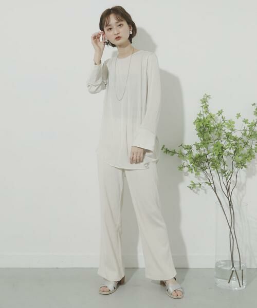 SENSE OF PLACE by URBAN RESEARCH / センスオブプレイス バイ アーバンリサーチ Tシャツ | サテンパイピングブラウス | 詳細7