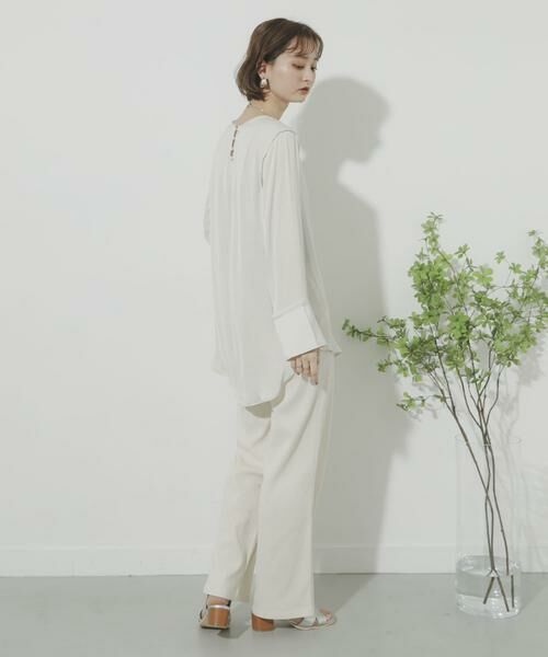 SENSE OF PLACE by URBAN RESEARCH / センスオブプレイス バイ アーバンリサーチ Tシャツ | サテンパイピングブラウス | 詳細8