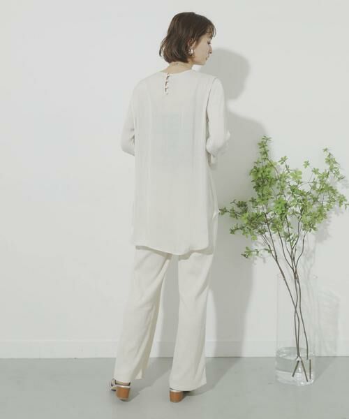 SENSE OF PLACE by URBAN RESEARCH / センスオブプレイス バイ アーバンリサーチ Tシャツ | サテンパイピングブラウス | 詳細9