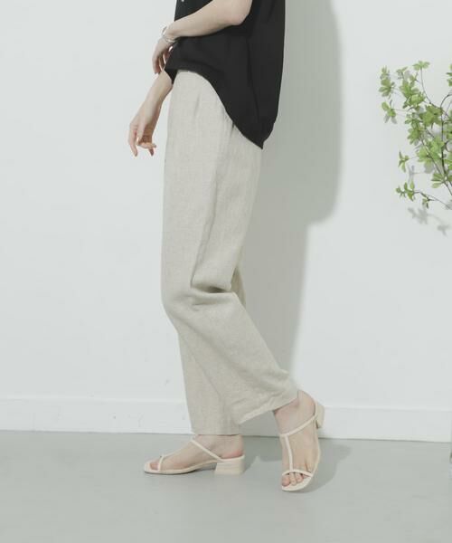 SENSE OF PLACE by URBAN RESEARCH / センスオブプレイス バイ アーバンリサーチ その他パンツ | リネンヘリンボーンパイピングパンツ | 詳細1
