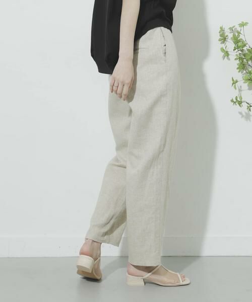 SENSE OF PLACE by URBAN RESEARCH / センスオブプレイス バイ アーバンリサーチ その他パンツ | リネンヘリンボーンパイピングパンツ | 詳細3