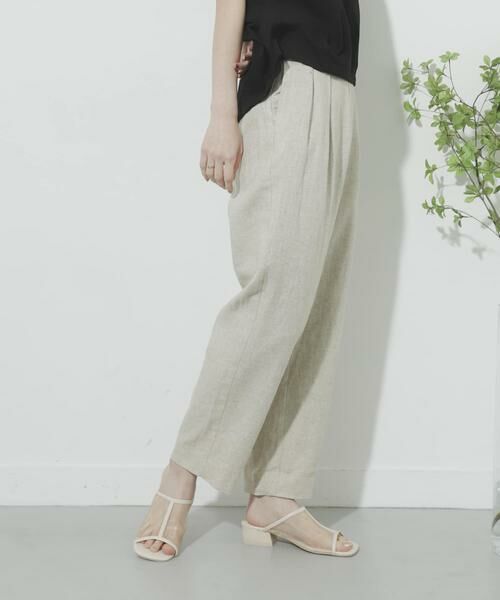 SENSE OF PLACE by URBAN RESEARCH / センスオブプレイス バイ アーバンリサーチ その他パンツ | リネンヘリンボーンパイピングパンツ | 詳細4