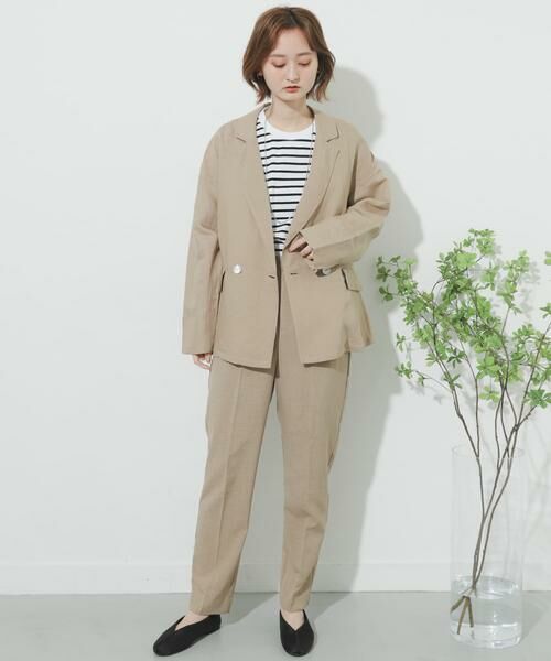 SENSE OF PLACE by URBAN RESEARCH / センスオブプレイス バイ アーバンリサーチ その他パンツ | リネンライクテーパードパンツ | 詳細10