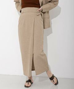 SENSE OF PLACE by URBAN RESEARCH / センスオブプレイス バイ アーバンリサーチ スカート | リネンライクハイウエストラップスカート