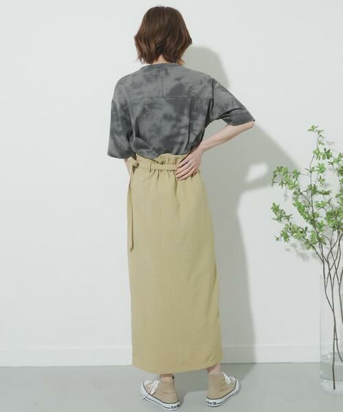 SENSE OF PLACE by URBAN RESEARCH / センスオブプレイス バイ アーバンリサーチ スカート | リネンライクハイウエストラップスカート | 詳細1
