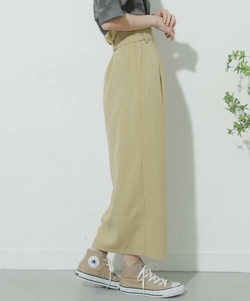 SENSE OF PLACE by URBAN RESEARCH / センスオブプレイス バイ アーバンリサーチ スカート | リネンライクハイウエストラップスカート | 詳細5