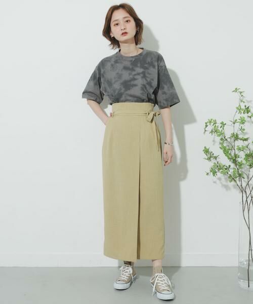 SENSE OF PLACE by URBAN RESEARCH / センスオブプレイス バイ アーバンリサーチ スカート | リネンライクハイウエストラップスカート | 詳細7