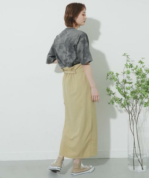 SENSE OF PLACE by URBAN RESEARCH / センスオブプレイス バイ アーバンリサーチ スカート | リネンライクハイウエストラップスカート | 詳細9