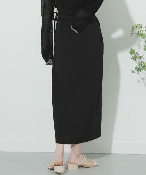 SENSE OF PLACE by URBAN RESEARCH / センスオブプレイス バイ アーバンリサーチ スカート | リネンライクハイウエストラップスカート | 詳細15