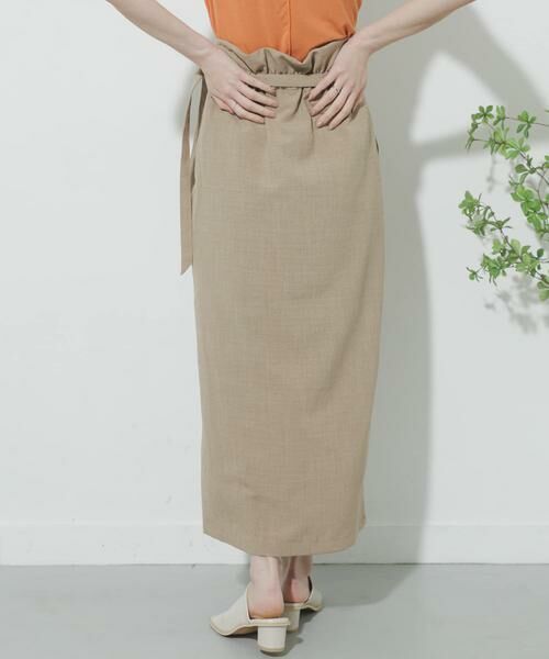 SENSE OF PLACE by URBAN RESEARCH / センスオブプレイス バイ アーバンリサーチ スカート | リネンライクハイウエストラップスカート | 詳細24