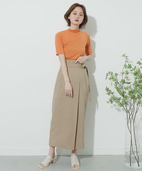 SENSE OF PLACE by URBAN RESEARCH / センスオブプレイス バイ アーバンリサーチ スカート | リネンライクハイウエストラップスカート | 詳細26