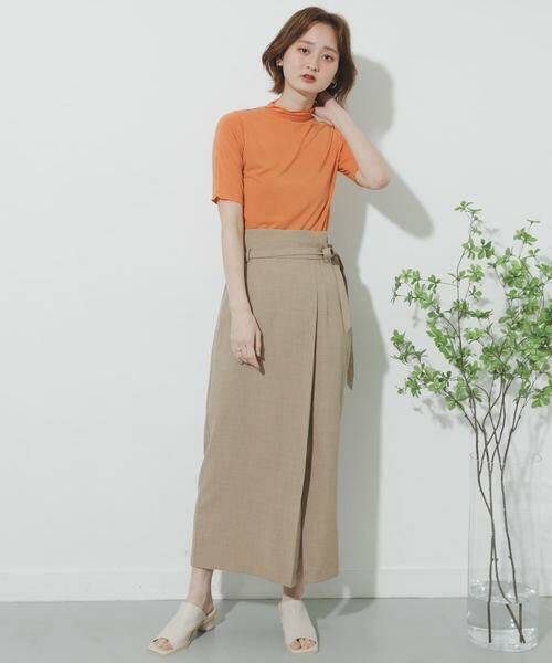 SENSE OF PLACE by URBAN RESEARCH / センスオブプレイス バイ アーバンリサーチ スカート | リネンライクハイウエストラップスカート | 詳細27