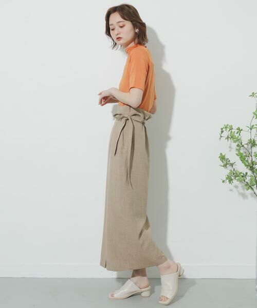 SENSE OF PLACE by URBAN RESEARCH / センスオブプレイス バイ アーバンリサーチ スカート | リネンライクハイウエストラップスカート | 詳細28
