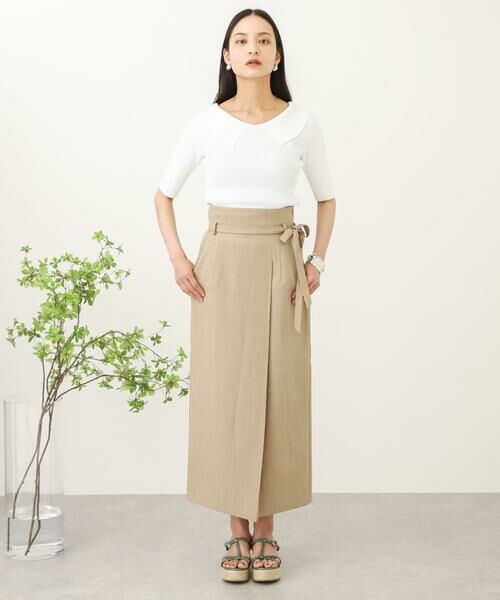 SENSE OF PLACE by URBAN RESEARCH / センスオブプレイス バイ アーバンリサーチ スカート | リネンライクハイウエストラップスカート | 詳細29