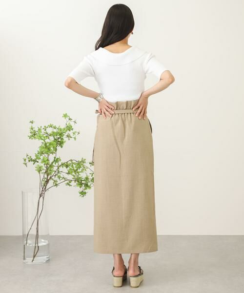 SENSE OF PLACE by URBAN RESEARCH / センスオブプレイス バイ アーバンリサーチ スカート | リネンライクハイウエストラップスカート | 詳細30
