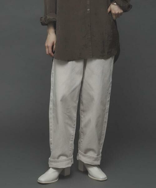 SENSE OF PLACE by URBAN RESEARCH / センスオブプレイス バイ アーバンリサーチ デニムパンツ | 『TALLサイズあり』カラーカツラギパンツ | 詳細1