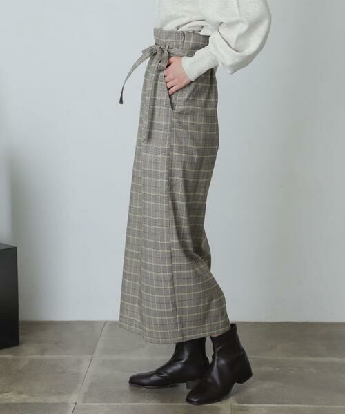 SENSE OF PLACE by URBAN RESEARCH / センスオブプレイス バイ アーバンリサーチ スカート | 『XS・TALL展開あり』チェックハイウエストラップスカート | 詳細1